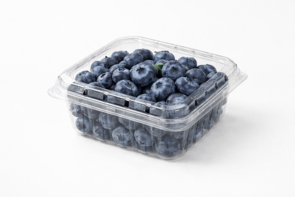 plastic clamshell containers for blueberries